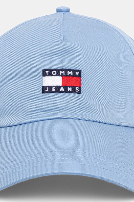 Tommy Jeans czapka z daszkiem bawełniana AW0AW16991 niebieski SS25