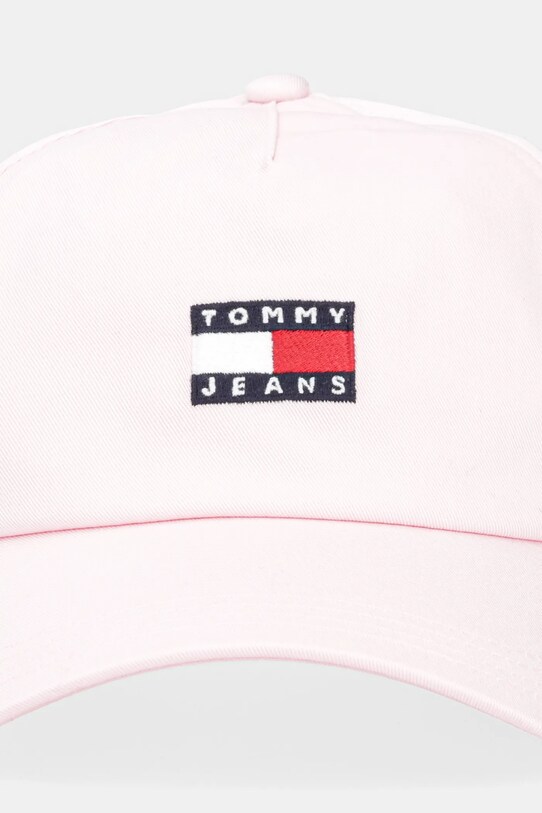 Хлопковая кепка Tommy Jeans AW0AW16991 розовый SS25