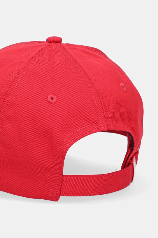 Akcesoria Tommy Jeans czapka z daszkiem bawełniana AW0AW16991 czerwony