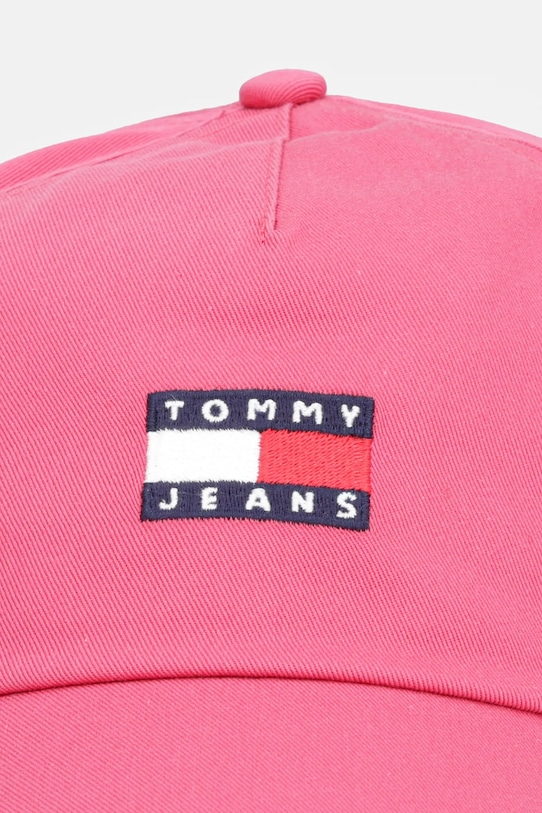 Хлопковая кепка Tommy Jeans AW0AW16991 розовый AW25