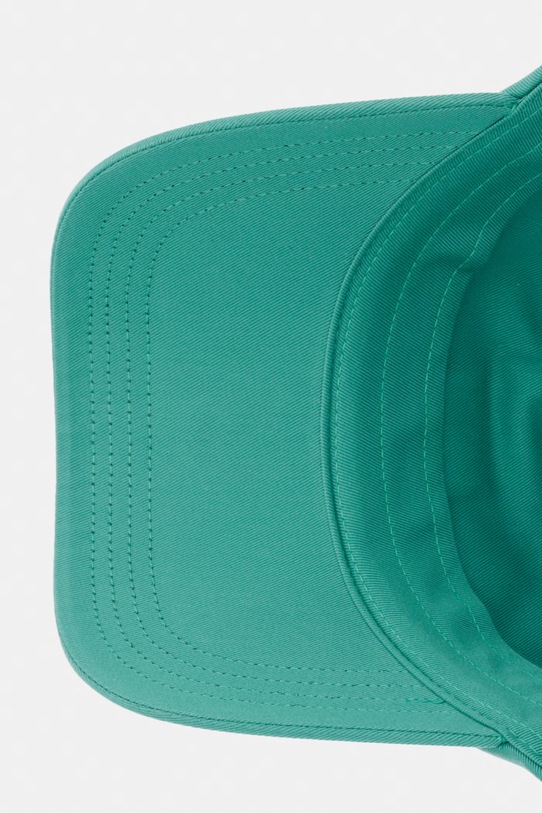 Tommy Jeans шапка с козирка дамска от памук тюркоазен AW0AW16991