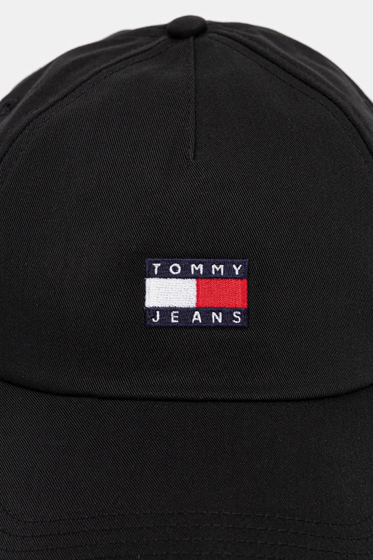 Tommy Jeans czapka z daszkiem bawełniana AW0AW16991 czarny AW25