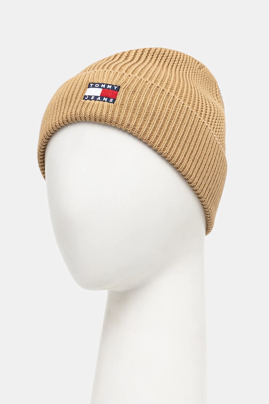 Akcesoria Tommy Jeans czapka bawełniana AW0AW17358 zielony