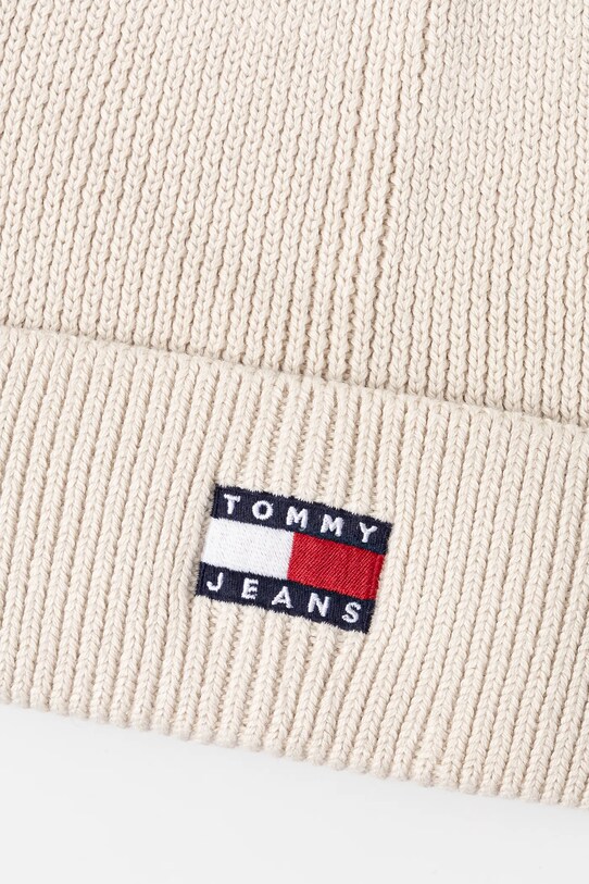 Бавовняна шапка Tommy Jeans AW0AW17358 бежевий SS25