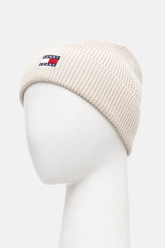 Akcesoria Tommy Jeans czapka bawełniana AW0AW17358 beżowy