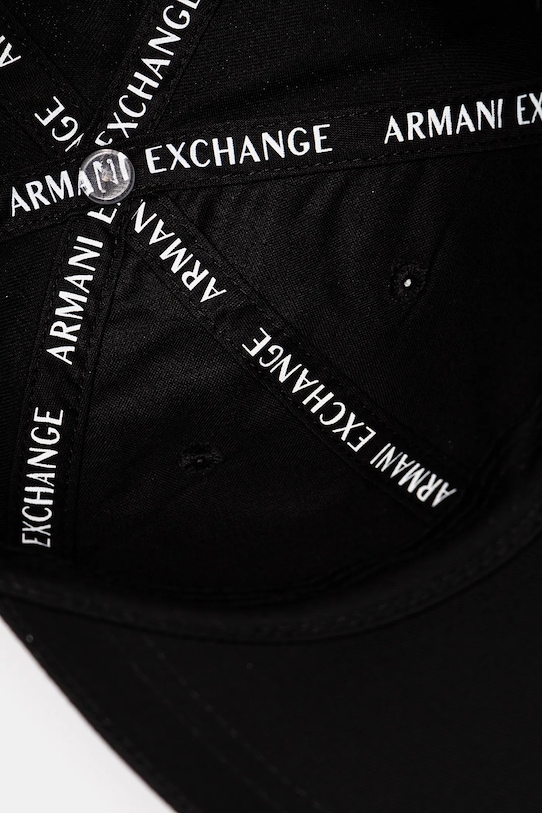 Accesorii Armani Exchange șapcă de baseball din bumbac XW000312.AF12128 negru