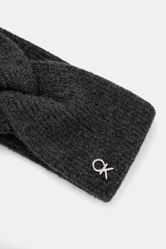 Vunena traka Calvin Klein K60K612872 siva SS25