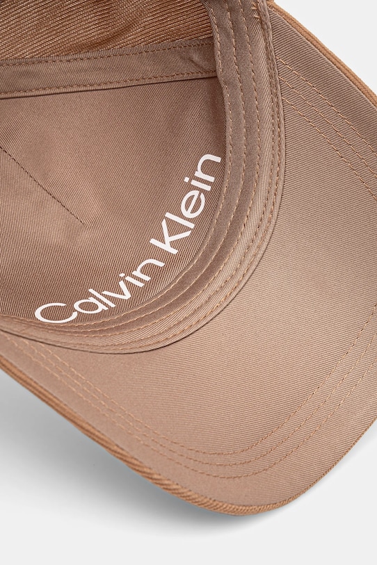 Menčestrová baseballová čiapka Calvin Klein béžová K60K612894