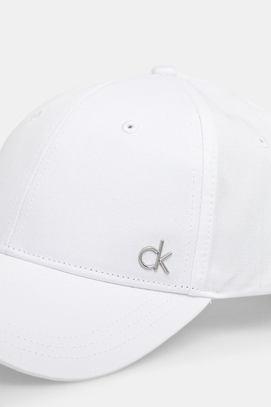 Calvin Klein șapcă de baseball din bumbac K60K613102 alb SS25