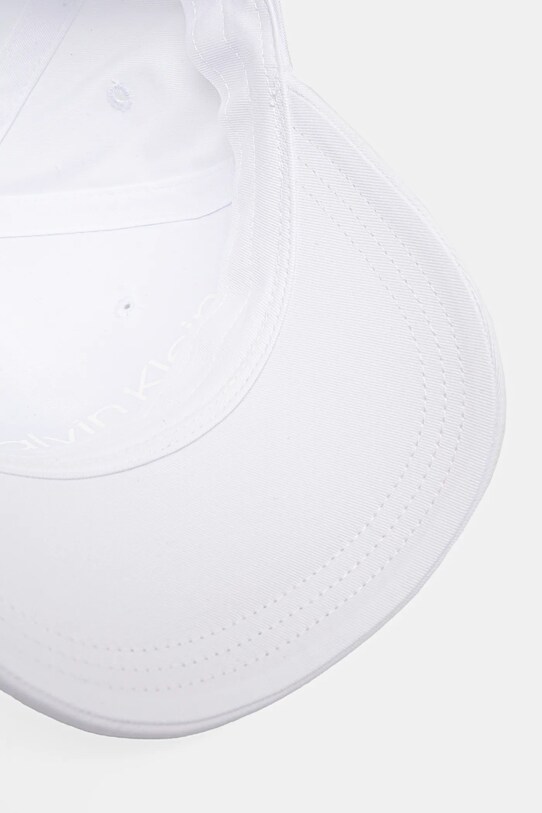 Calvin Klein czapka z daszkiem bawełniana biały K60K613102