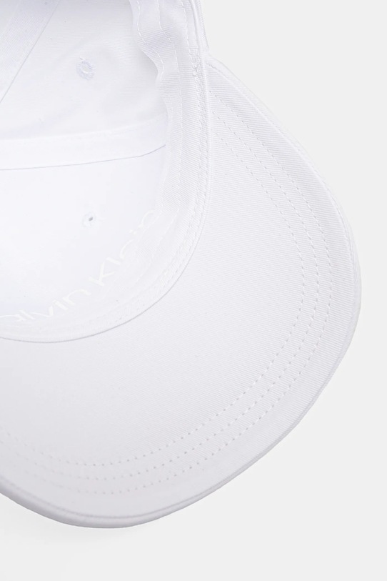 Calvin Klein șapcă de baseball din bumbac alb K60K613102