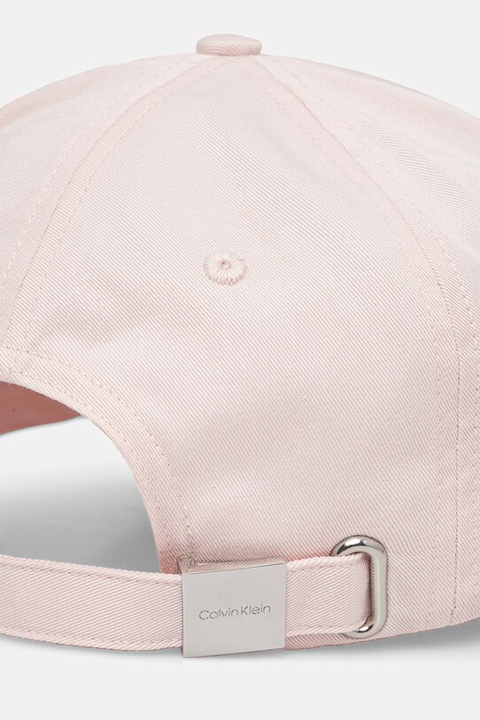 Аксесоари Памучна шапка с козирка Calvin Klein K60K613102 розов