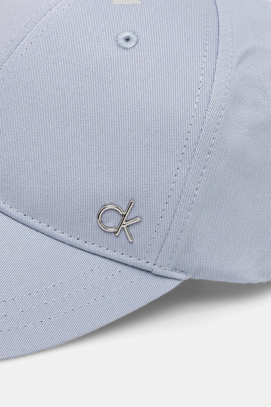 Бавовняна бейсболка Calvin Klein K60K613102 блакитний SS25