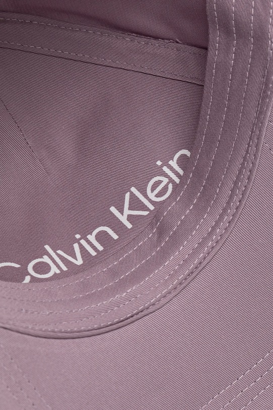 Calvin Klein czapka z daszkiem bawełniana różowy K60K613102