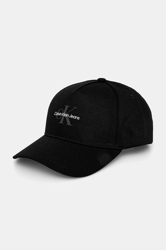 Šiltovka Calvin Klein Jeans nášivka čierna K60K613056