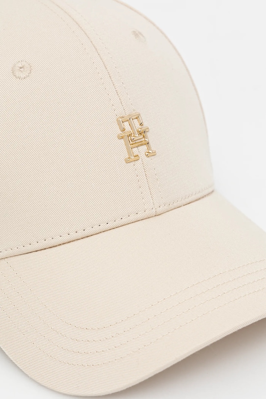 Bavlněná baseballová čepice Tommy Hilfiger AW0AW16843 béžová SS25