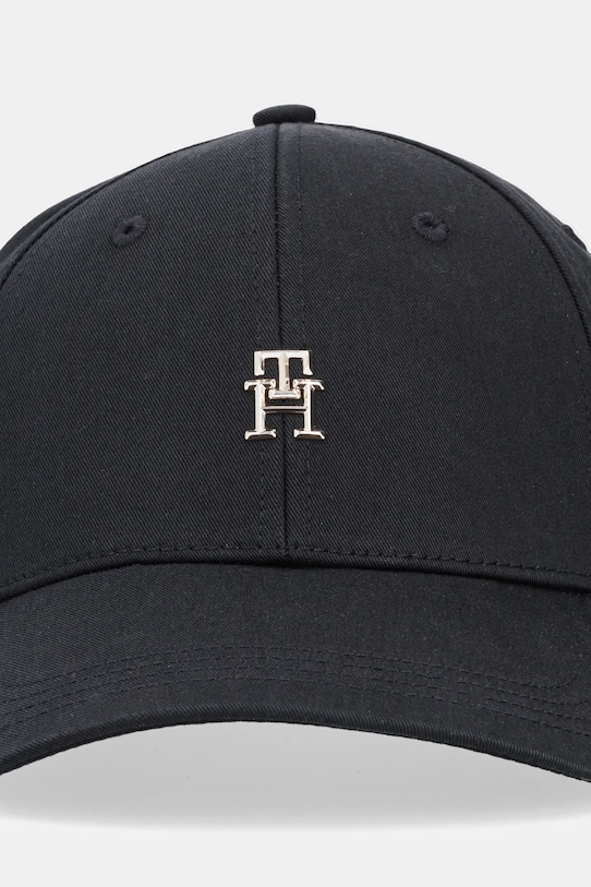Хлопковая кепка Tommy Hilfiger AW0AW16843 чёрный SS25