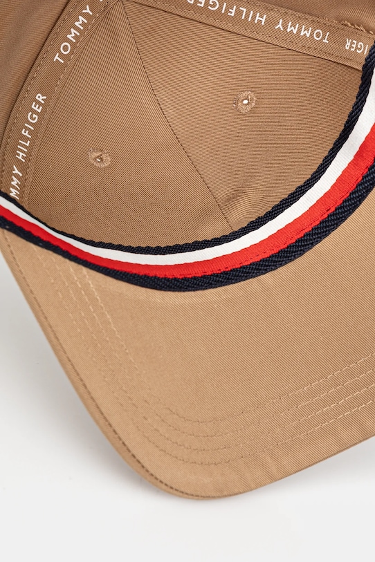 Doplnky Bavlnená šiltovka Tommy Hilfiger AW0AW16844 béžová