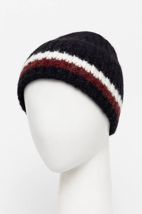 Accesorii Tommy Hilfiger caciula din amestec de lana AW0AW16849 bleumarin
