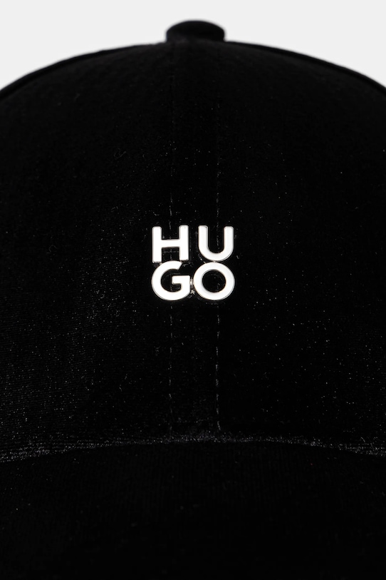 HUGO czapka z daszkiem 50533418 czarny SS25