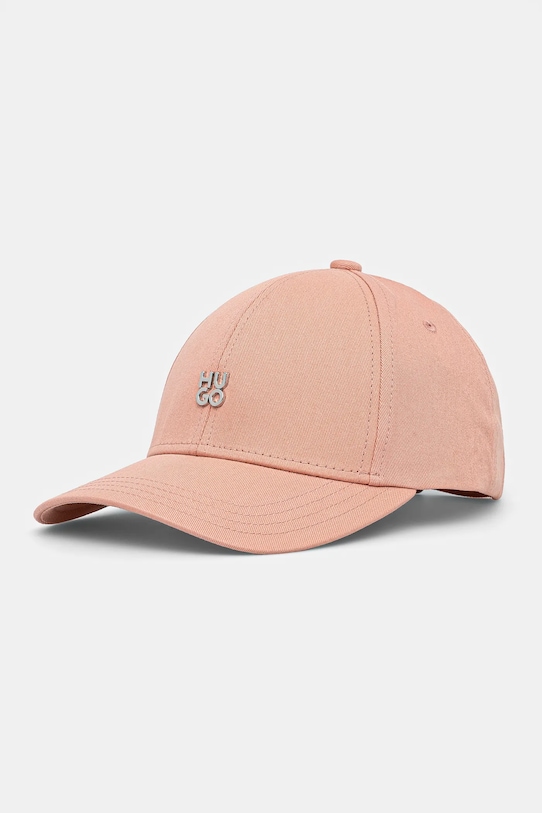Бавовняна бейсболка HUGO бавовна рожевий 50533427