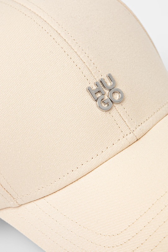 HUGO șapcă de baseball din bumbac Ally-ME 50533427 bej SS26