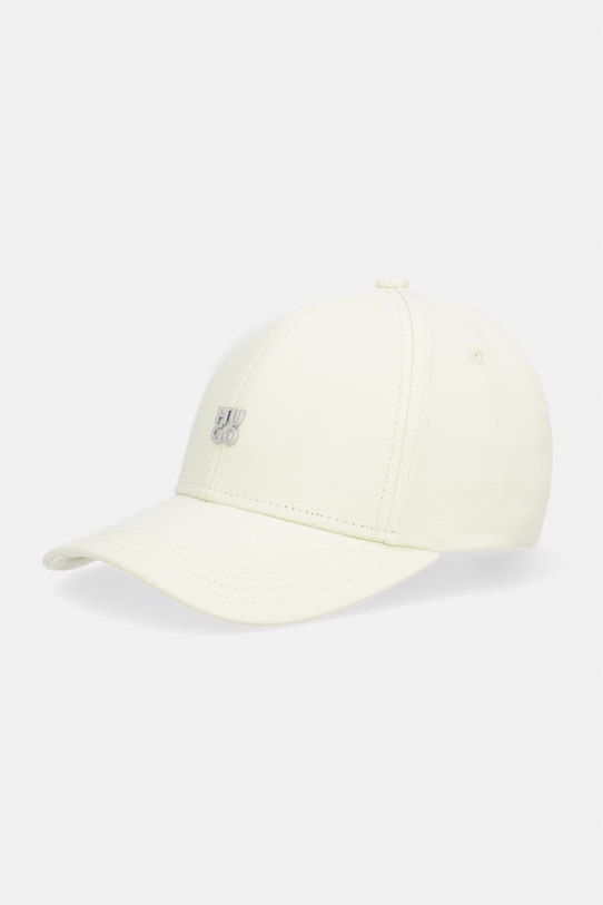HUGO czapka z daszkiem bawełniana Ally-ME bawełna żółty 50533427