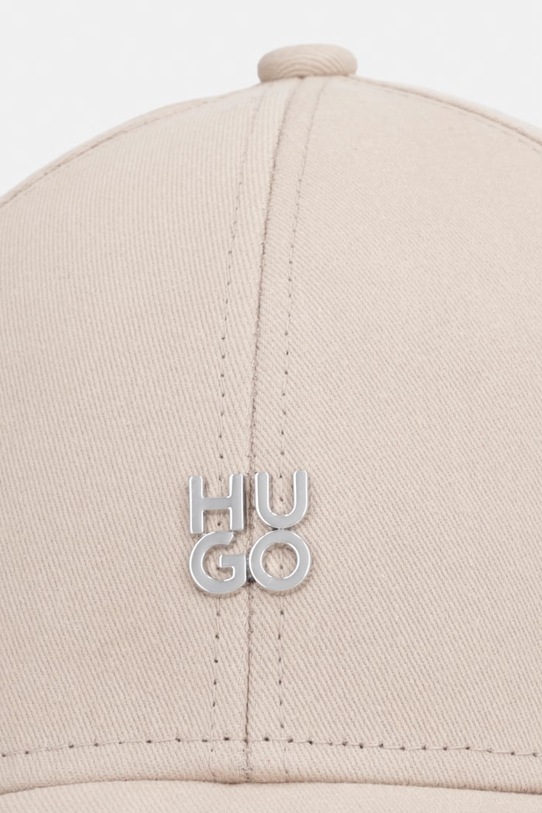 HUGO șapcă de baseball din bumbac Ally-ME 50533427 bej SS26