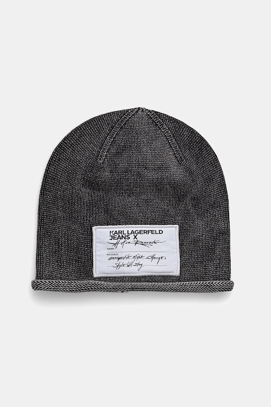 Καπέλο Karl Lagerfeld Jeans βαμβάκι γκρί A1W33209