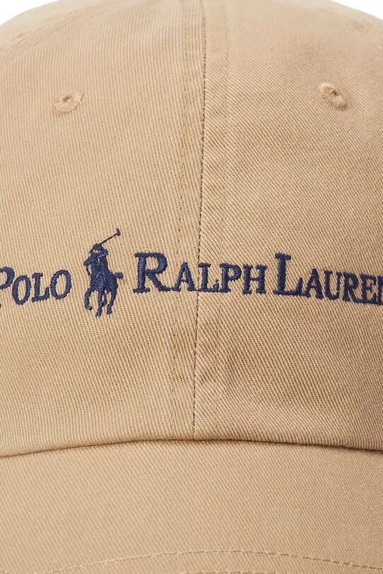 Polo Ralph Lauren czapka z daszkiem bawełniana beżowy 211967360