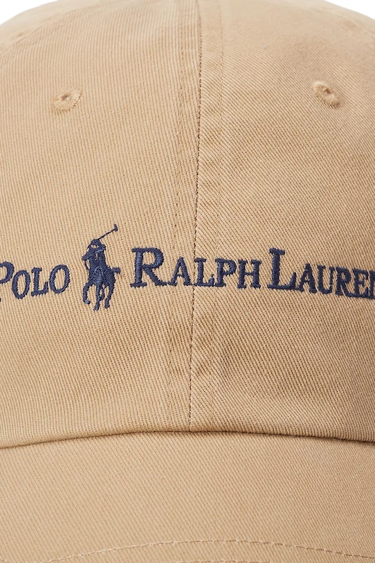 Хлопковая кепка Polo Ralph Lauren бежевый 211967360