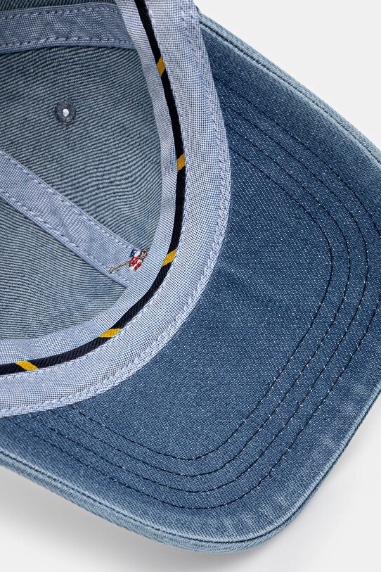 Бавовняна бейсболка Polo Ralph Lauren 211967367 блакитний