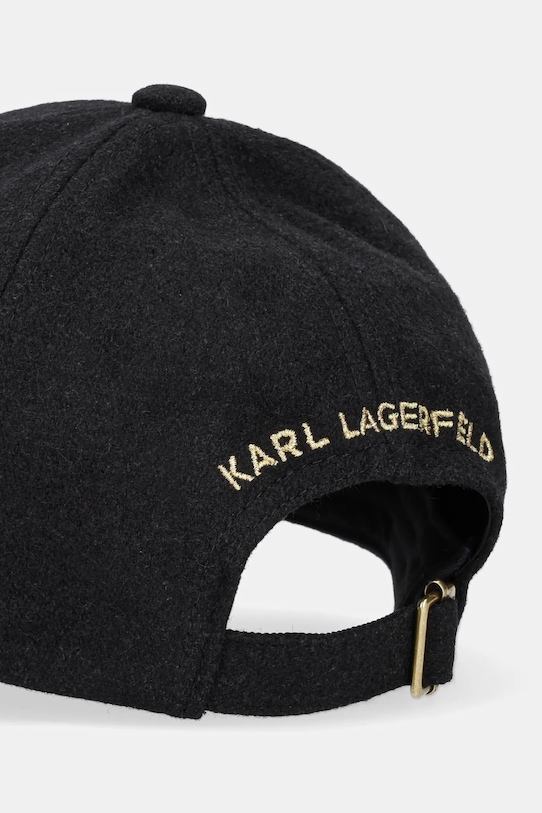 Doplňky Vlněná kšiltovka Karl Lagerfeld A1W33065 černá