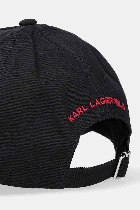 Akcesoria Karl Lagerfeld czapka z daszkiem A1W33159 czarny
