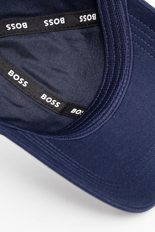 Бавовняна бейсболка BOSS темно-синій 50533348