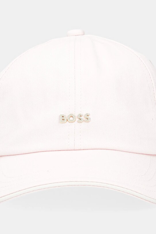 Βαμβακερό καπέλο του μπέιζμπολ BOSS 50533367 ροζ SS25