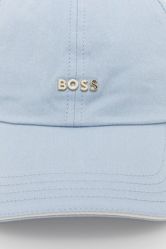 Бавовняна бейсболка BOSS 50533367 блакитний SS25