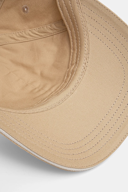 BOSS czapka z daszkiem bawełniana beżowy 50533367