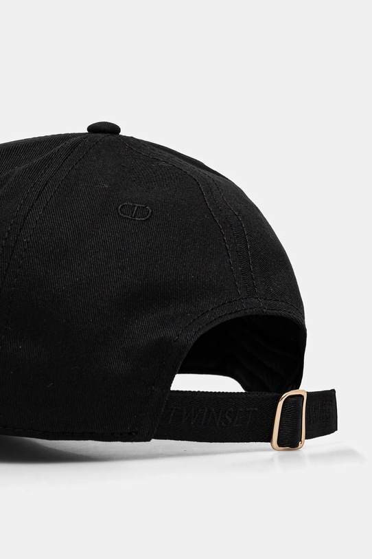Accesorii Twinset șapcă de baseball din bumbac 251TA4280 negru