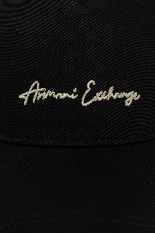 Armani Exchange czapka z daszkiem bawełniana XW000956.AF13848.NOS czarny AA00