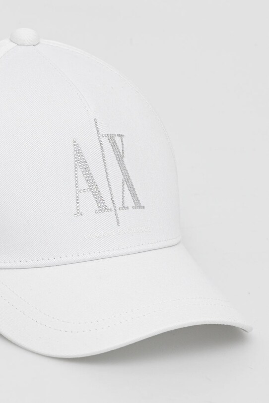 Armani Exchange berretto da baseball in cotone XW000957.AF13846.NOS bianco