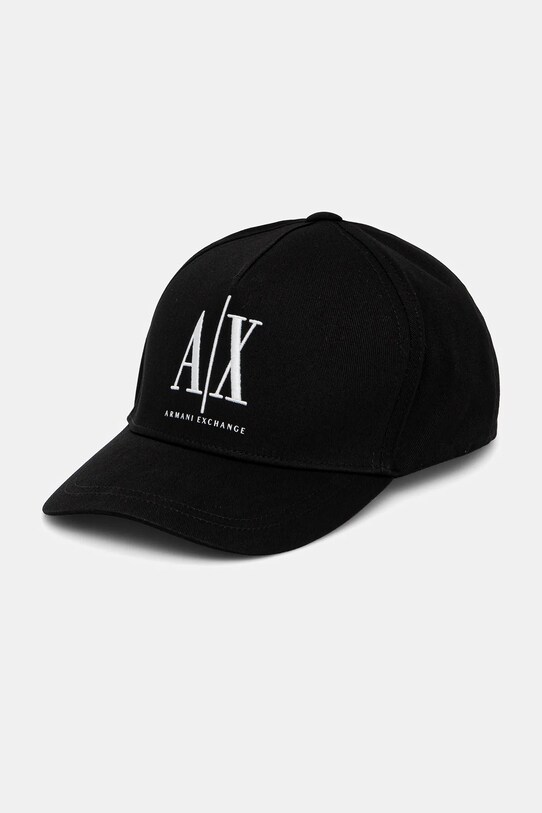 Armani Exchange berretto da baseball in cotone cotone nero XW001179.AF14711.NOS