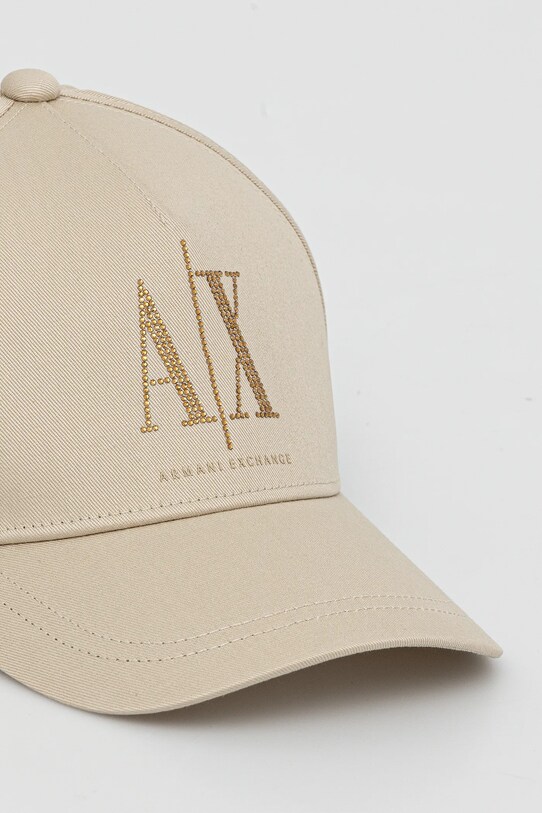 Accessori Armani Exchange berretto da baseball in cotone XW000957.AF13846 beige