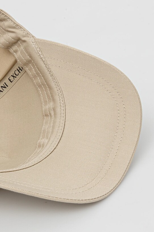 Armani Exchange berretto da baseball in cotone beige XW000957.AF13846