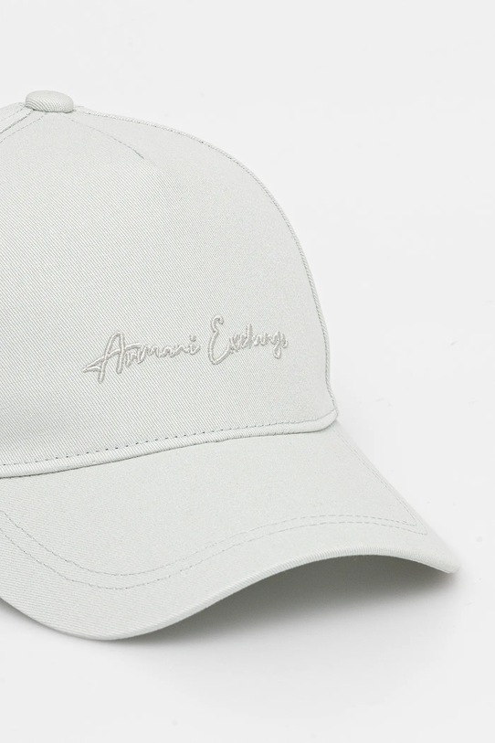 Bombažna bejzbolska kapa Armani Exchange XW000956.AF13848 zelena SS25