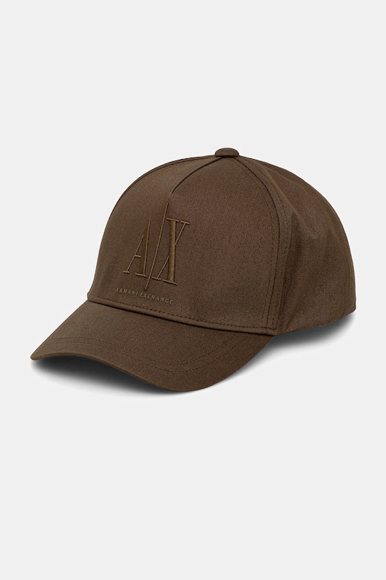 Бавовняна бейсболка Armani Exchange бавовна зелений XW001179.AF14711