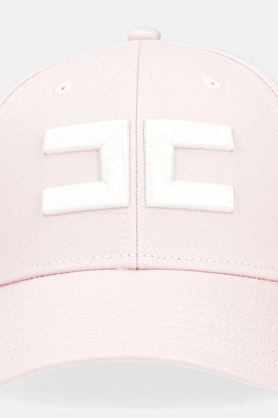 Bavlnená šiltovka Elisabetta Franchi CL06F51E2 ružová SS25