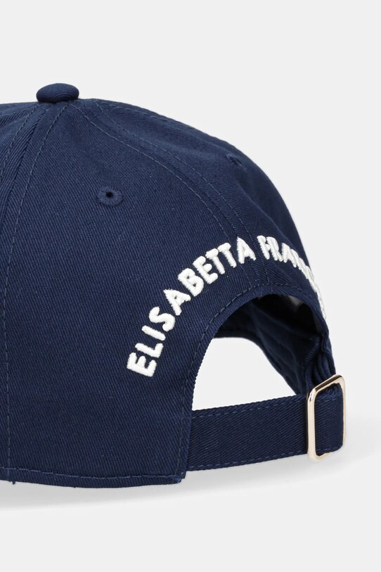 Αξεσουάρ Βαμβακερό καπέλο του μπέιζμπολ Elisabetta Franchi CL06F51E2 σκούρο μπλε
