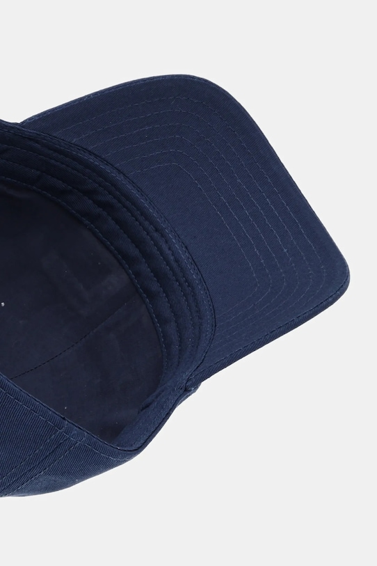 Βαμβακερό καπέλο του μπέιζμπολ Elisabetta Franchi σκούρο μπλε CL06F51E2