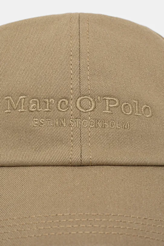 Marc O'Polo czapka z daszkiem bawełniana 502802601063 zielony SS25